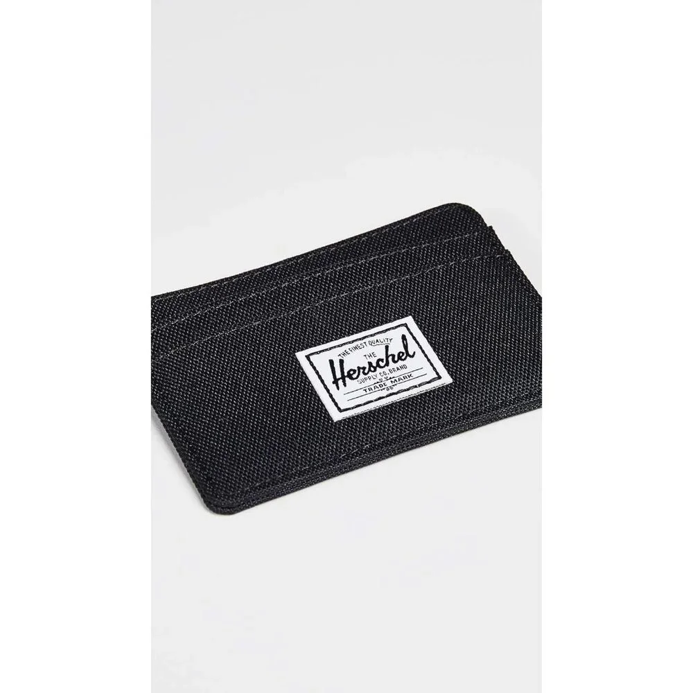 Herschel mens Charlie Rfid Card Case Wallet, black, One Size US